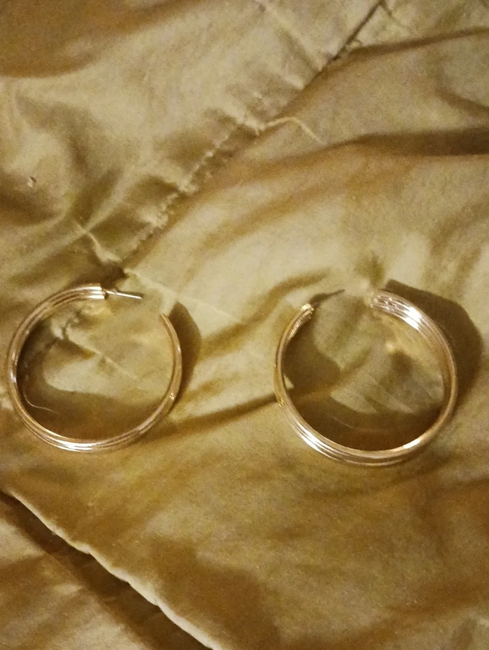 Classic Gold Hoop Earrings for Women - Elegant Layered Design